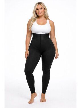 Shapellx Bare Essentials High-Waisted Shaping Leggings Black 3XL Full-Length NWT